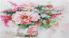 手捧花束怎么画