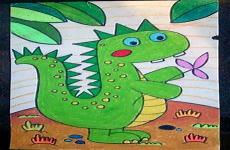 恐龙世界简画