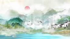 署名山水风景图片